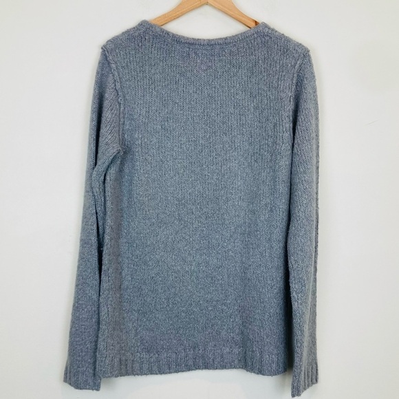 Rag & bone cotton angora blend grey slightly textured sweater. Size Large. - Picture 4 of 5